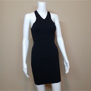 LF Seek the Label Bandage/Bodycon Mini Racerback Cut Out Dress Medium Black NWT